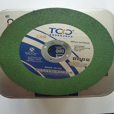 качество  72m/S Abrasive Cut Off Wheel Inox Stainless Steel Side Grinder Disc 107x1.2x16mm завод